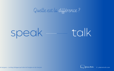 Speak et talk : quelle différence ?